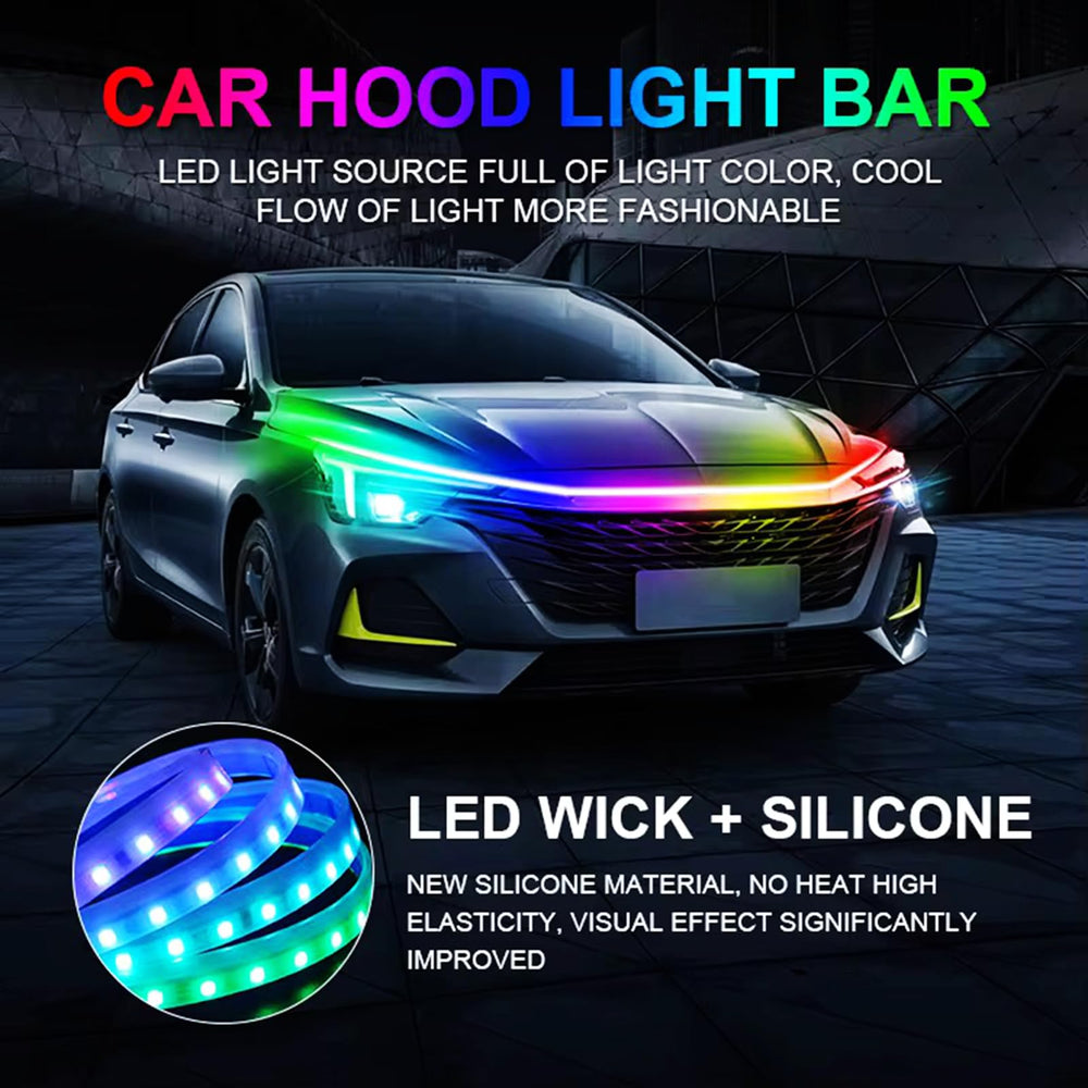 Goodream RGB colors and dynamic modes create personalized car ambience.