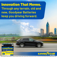 Goodyear AUX14-AGM compact dimensions facilitate easy fit in tight spaces