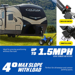 Goodyear electric dolly collapsible assembly for easy storage.