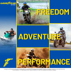 Goodyear GYTX30L compact dimensions help fit in many vehicle compartments.