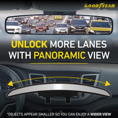 Goodyear clear rear vision inside the cabin during day or night