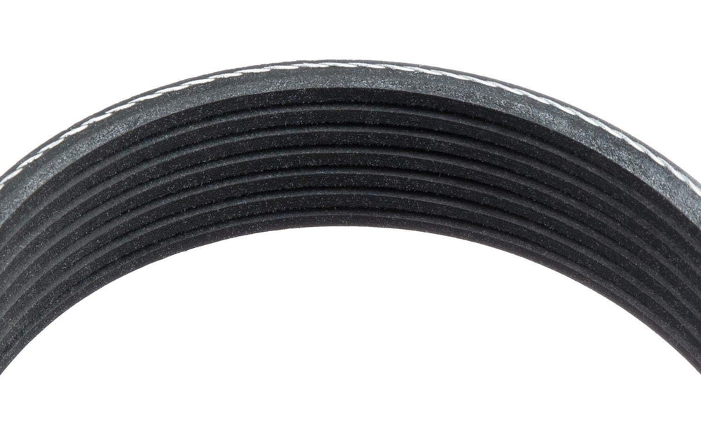 EPDM rubber closeup on Goodyear belt showing heat and ozone resistance.
