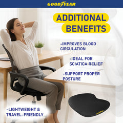 Goodyear travel-friendly cushion aids on-the-go comfort during flights and road trips