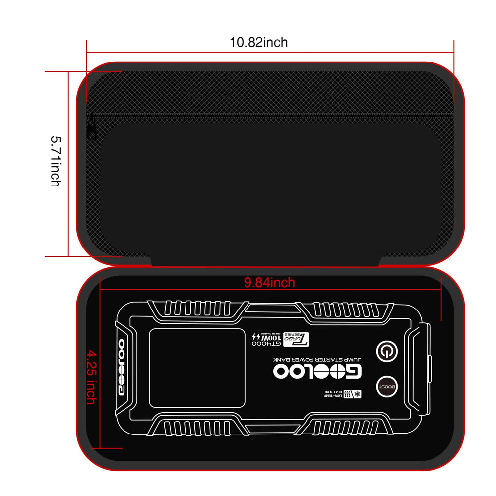 GOOLOO Eva protection case compatibility with GT4000 family and accessories.