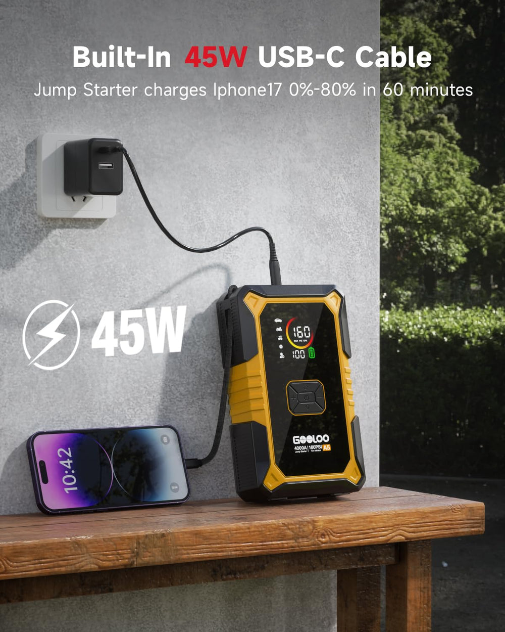 GooLoo A5 BOOST mode restarts a near-dead battery