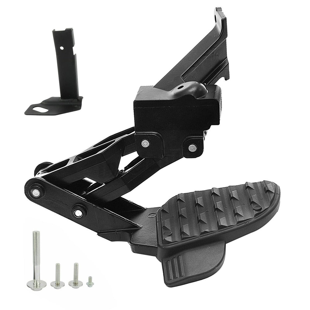 Goopool rear bed step for Dodge Ram, assembled for easy truck bed access.