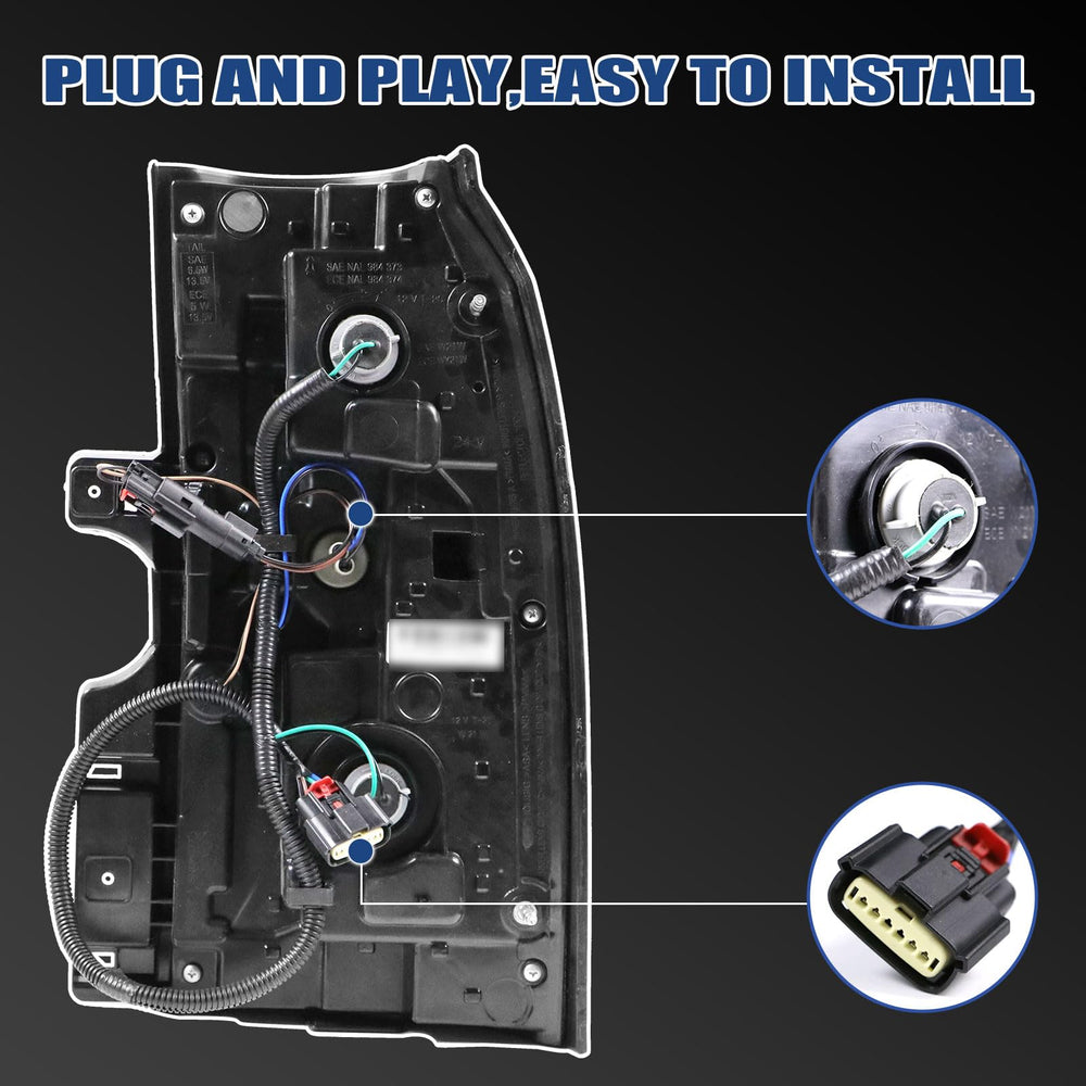 Goopool taillight with wiring harness included for easy setup.
