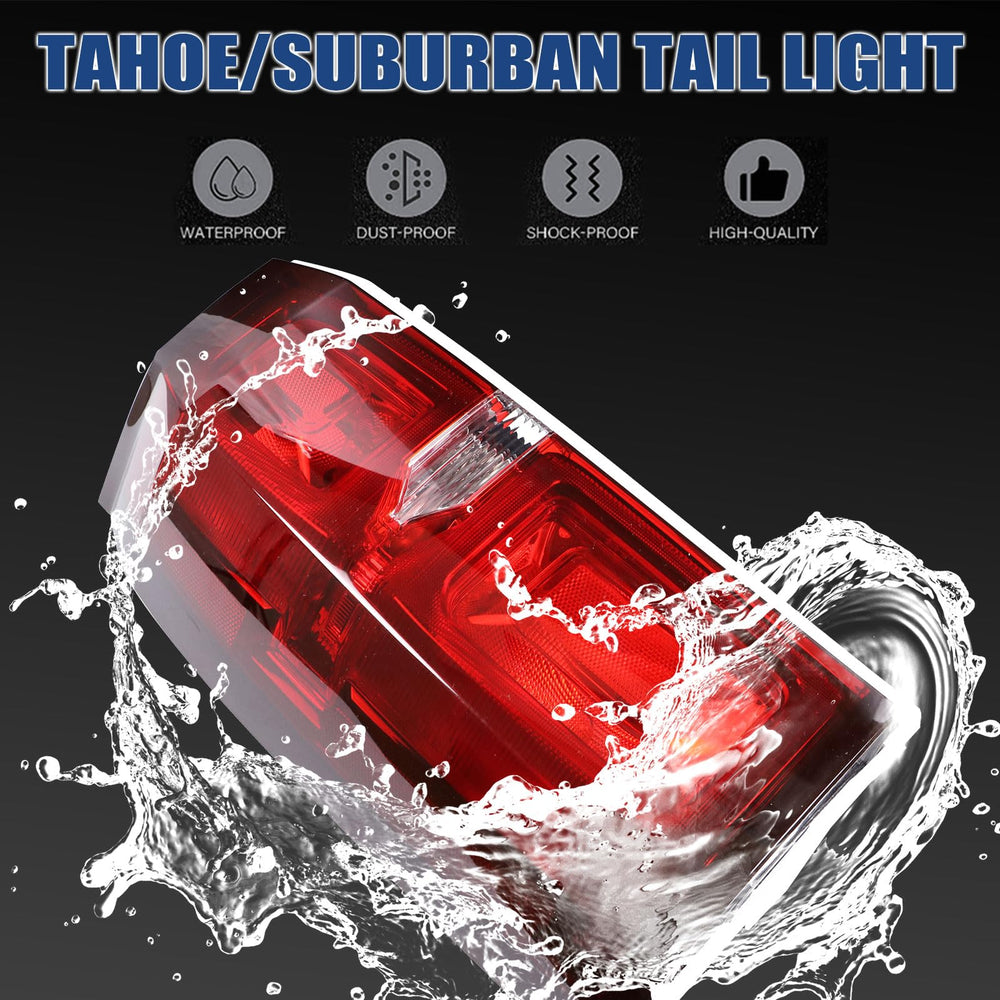 Goopool waterproof and dustproof taillight, tested for UV and corrosion resistance.