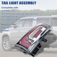 Goopool Yukon XL left driver-side tail light with LED lens for visibility
