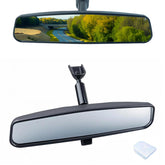 Gopupu ten-point-five-inch interior rear view mirror close-up, stable mount for reliable visibility.