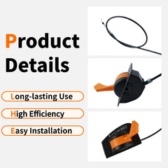 Gopupu 107S installation-ready throttle cable improves direct control