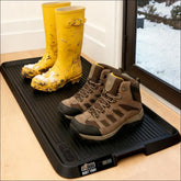 GORILLA GRIP boot tray 32x16 black hero image shows durable surface for mud and water.