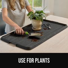 GORILLA GRIP boot tray easy-clean surface for quick mess removal.