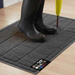 GORILLA GRIP Dirt Grabber mesh weave traps dirt at the entryway.