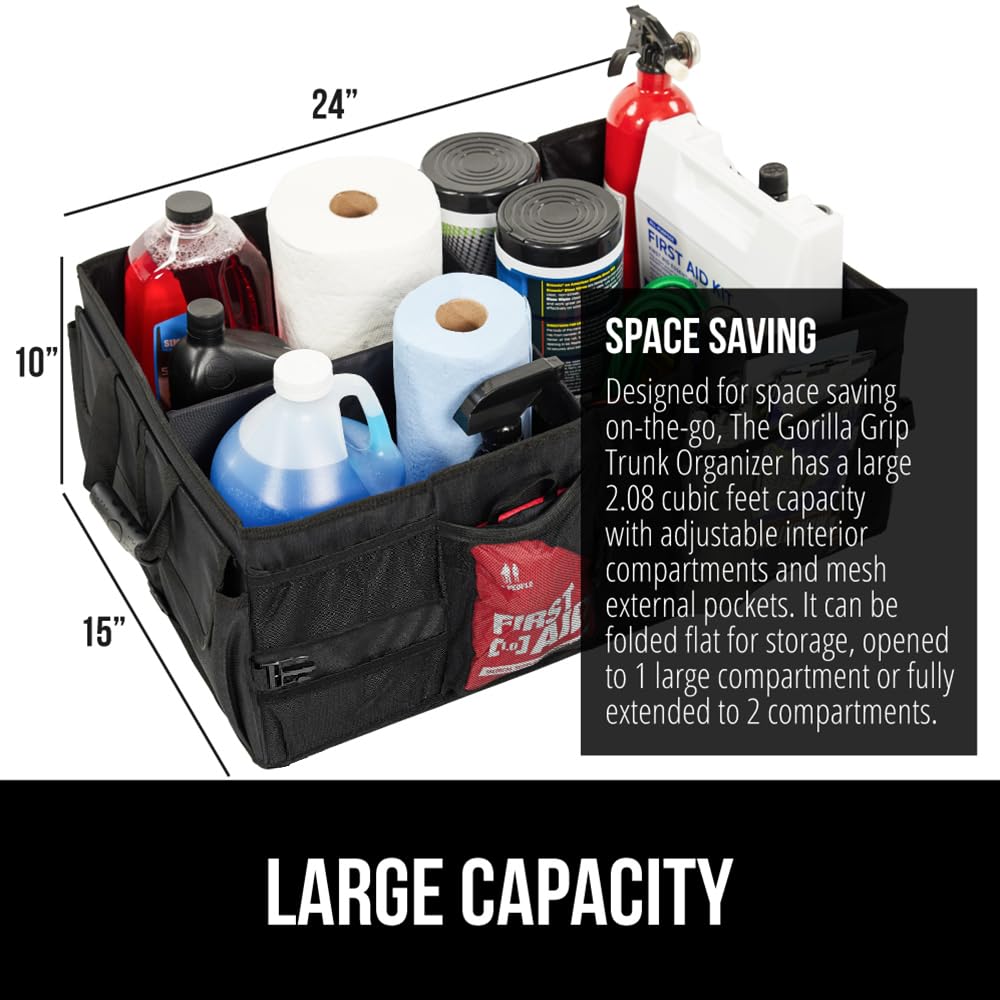 GORILLA GRIP durable walls resist spills and tears for long-lasting organization