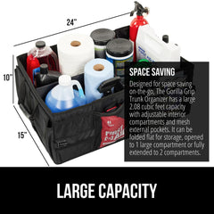 GORILLA GRIP durable walls resist spills and tears for long-lasting organization