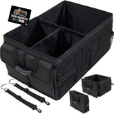 GORILLA GRIP trunk organizer with a large compartment keeps groceries tidy