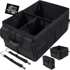GORILLA GRIP trunk organizer with a large compartment keeps groceries tidy