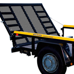 GORILLA-LIFT two-sided tailgate lift assist in action easing heavy loads.