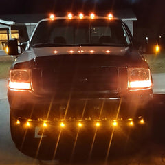 Gorromp ABS-durable amber cab marker assembly designed for rugged truck use.