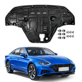 Gorzizen engine splash shield for Hyundai Sonata 2020-2023 front view shows rugged protection.