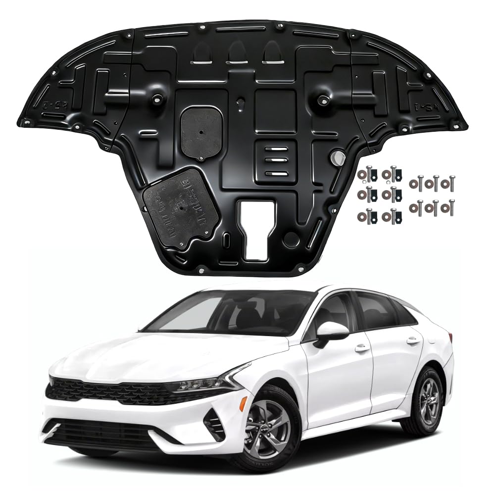 Gorzizen K5 front view engine splash shield protects the engine bay