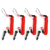Gosknor trailer breakaway cable with coiled design for tidy storage and quick deployment.