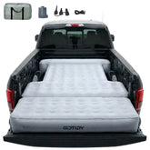 GOTIDY truck bed mattress fabric close-up showing soft, skin-friendly surface for comfortable rest
