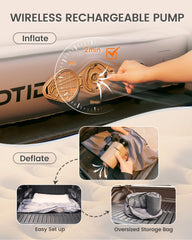 GOTIDY truck mattress fits Tacoma 2001-2024 for a secure mid-size bed setup.