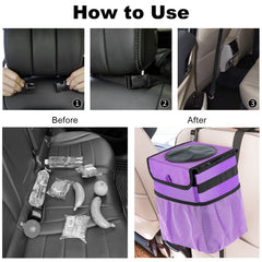 GPUSFAK purple accent adds style while keeping your car tidy.