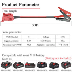 GragicSZ booster cables provide secure, quick connections for car starts.