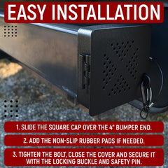 Granatan end cap with anti-loss cable to prevent cap loss in transit.