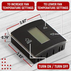 Granatan fan mode provides steady airflow for precise RV cooling or heating.