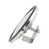Grand General 33270 chrome convex mirror provides wider blind spot visibility.