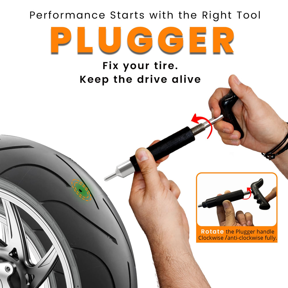GRAND PITSTOP compact design fits in a backpack or saddlebag.