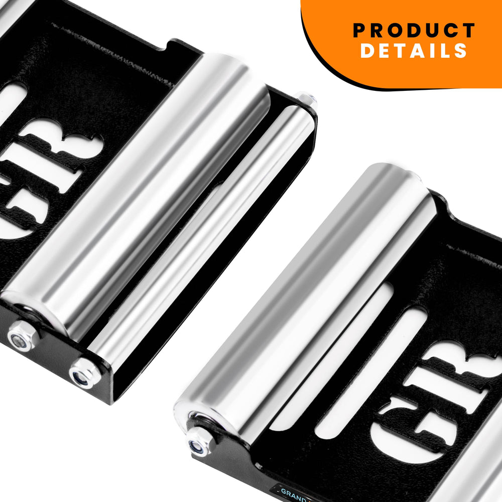 GRAND PITSTOP compact portable design fits tight garages and riders on the go.