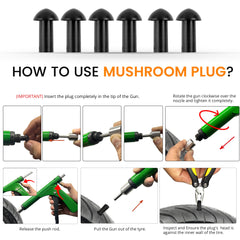 GRAND PITSTOP mushroom plugs for secure inside-out puncture sealing