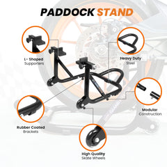 GRAND PITSTOP paddock lift assembled for quick setup and easy storage.