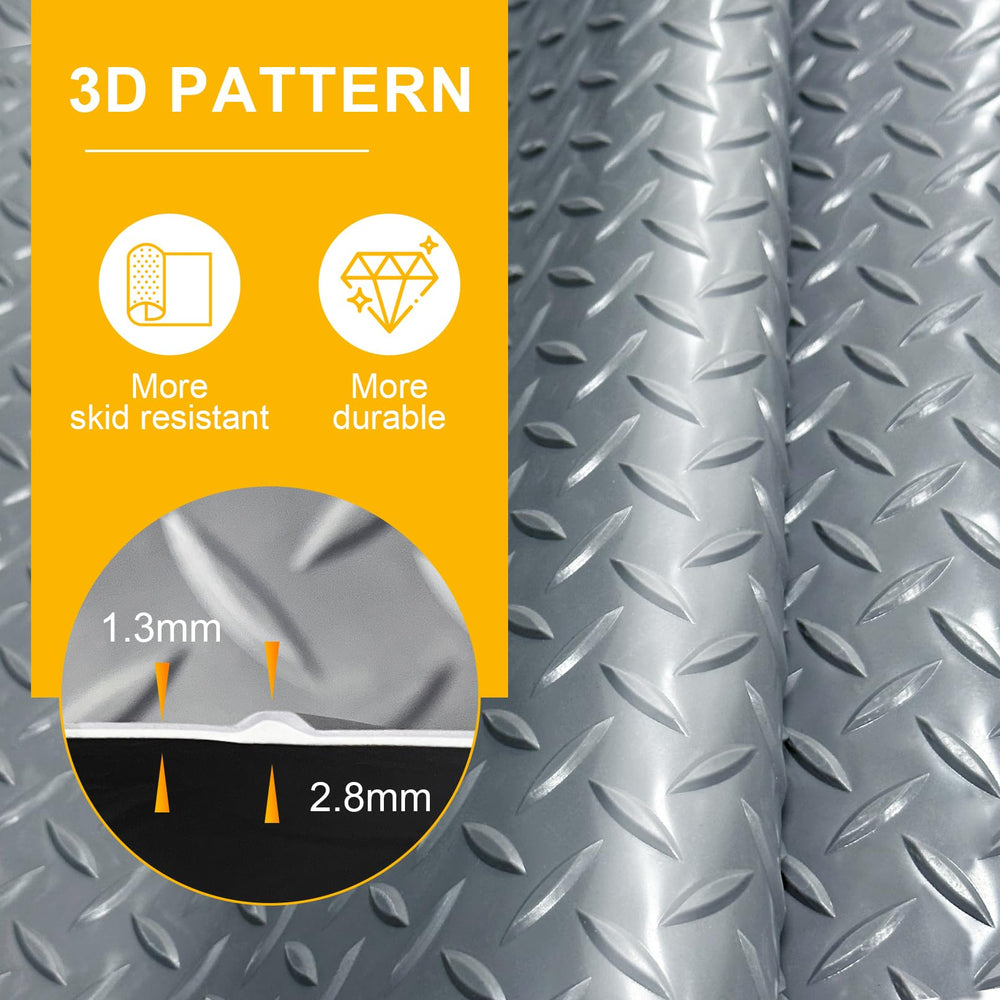 Grandroad Auto 2.8mm thick mat offers robust durability for heavy-duty use.