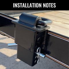 Grandroad Auto d-ring rust coating closeup highlights weather resistant durability