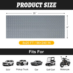 Grandroad Auto diamond plate texture provides anti-slip grip for safe work areas.