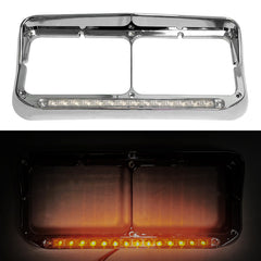 Grandroad Auto 12 LED bezel suits Peterbilt 378/379 with stylish protection