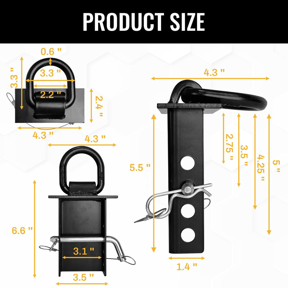 Grandroad Auto stake pocket D-ring installation highlights quick tool-free setup for secure hauling