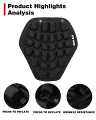 Grapelet compact-storage cushion fits under the seat for travel.