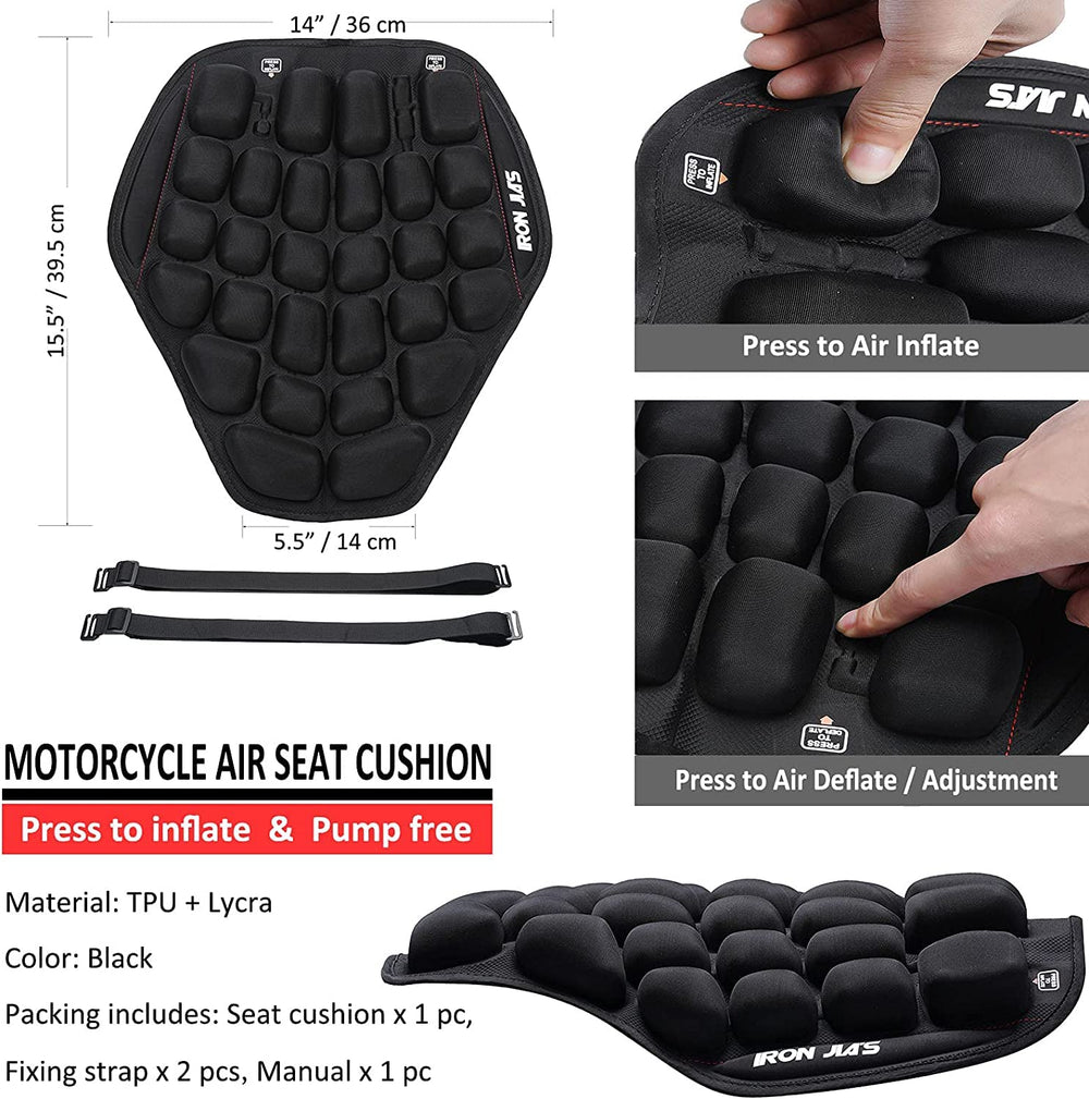 Grapelet easy-mount inflate-seat-pad enables fast setup without tools.