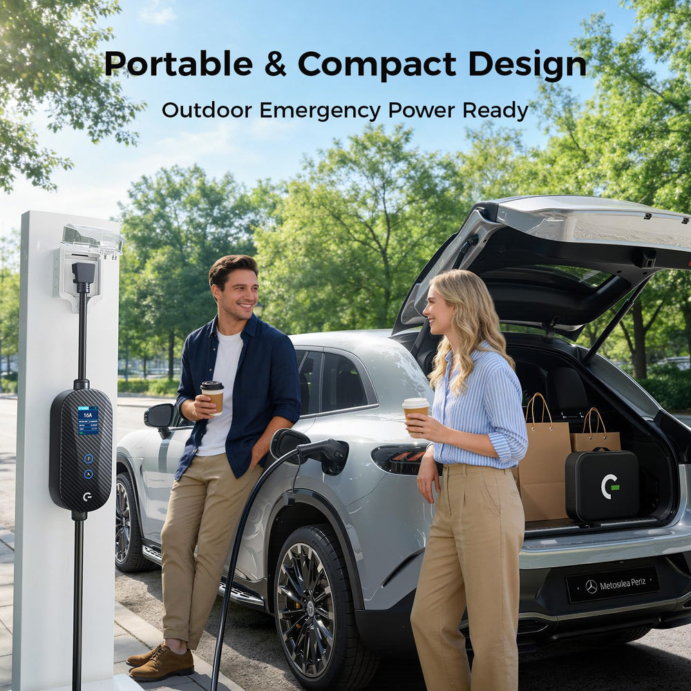Grasside charger in a road-use scenario during travel