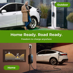 Grasside portable charger ready for home, garage, or travel charging.