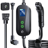 Grasside Tesla Mobile Charger front view showing compact portable design for home or travel charging.