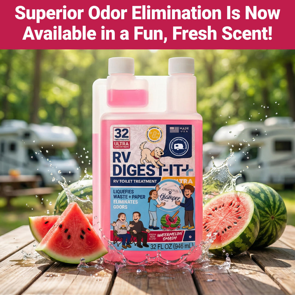 Grateful Glamper Watermelon Smash bottle image for travel-friendly 32-use supply.