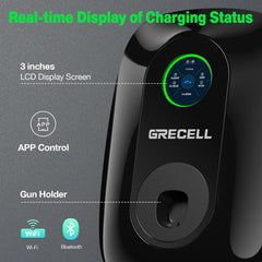 GRECELL Bluetooth and WiFi enabled interface for remote monitoring.